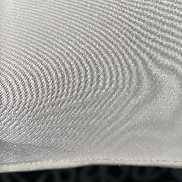 SILK MARISSA WEBB CREAM LONG CHIFFON SLEEVE BLOUSE SZ 8 - Picture 4 of 13